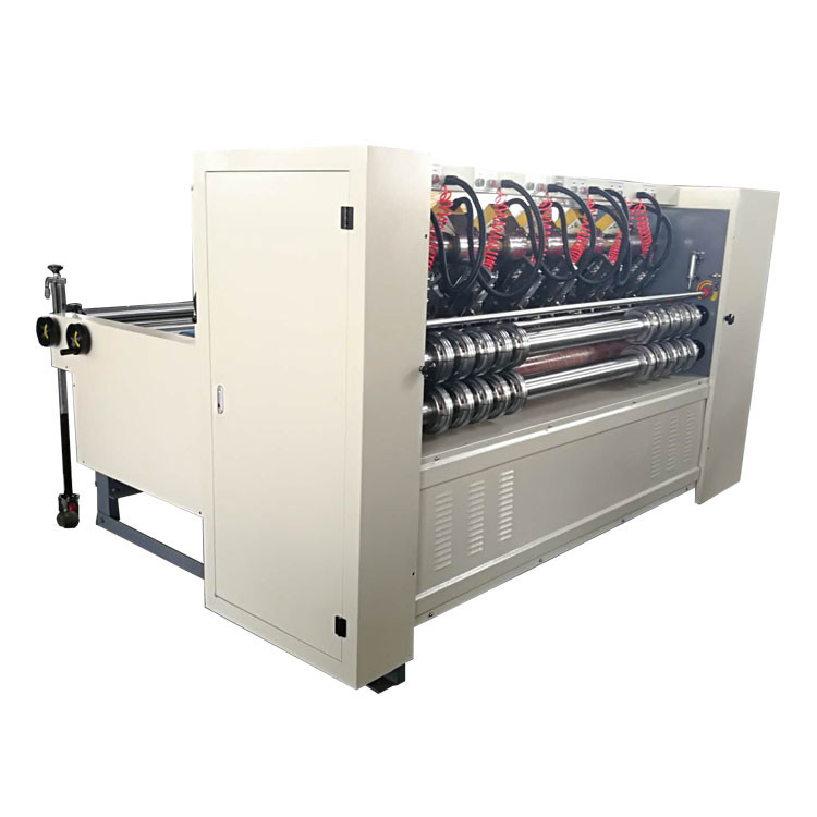 Electric Adjust Thin Blade Slitter Scorer Machine 5 Knives 8 Crease