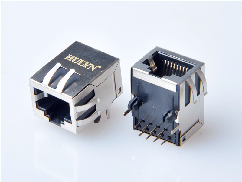 HULYN RJ45 Shielded RJ45 Modular Jack Connector,with LEDs, 1x1 Ports,RJ45 connector