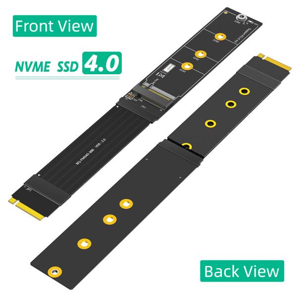 Upgrade Version 180 Degree M.2 NVME SSD Extension Cable with High Speed Data Transmission and 30cm Length