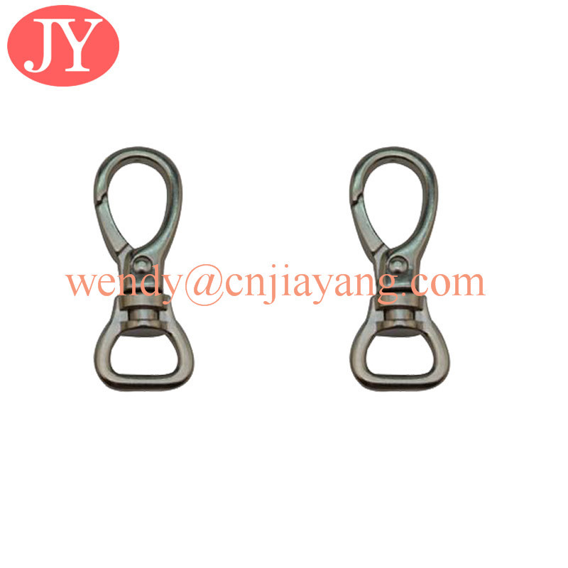 jiayang zinc alloy one inch matte black color snap hook for handbags