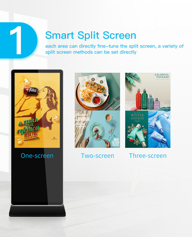 OEM ODM Floor Standing Digital Signage 55 Inch Advertising Kiosk