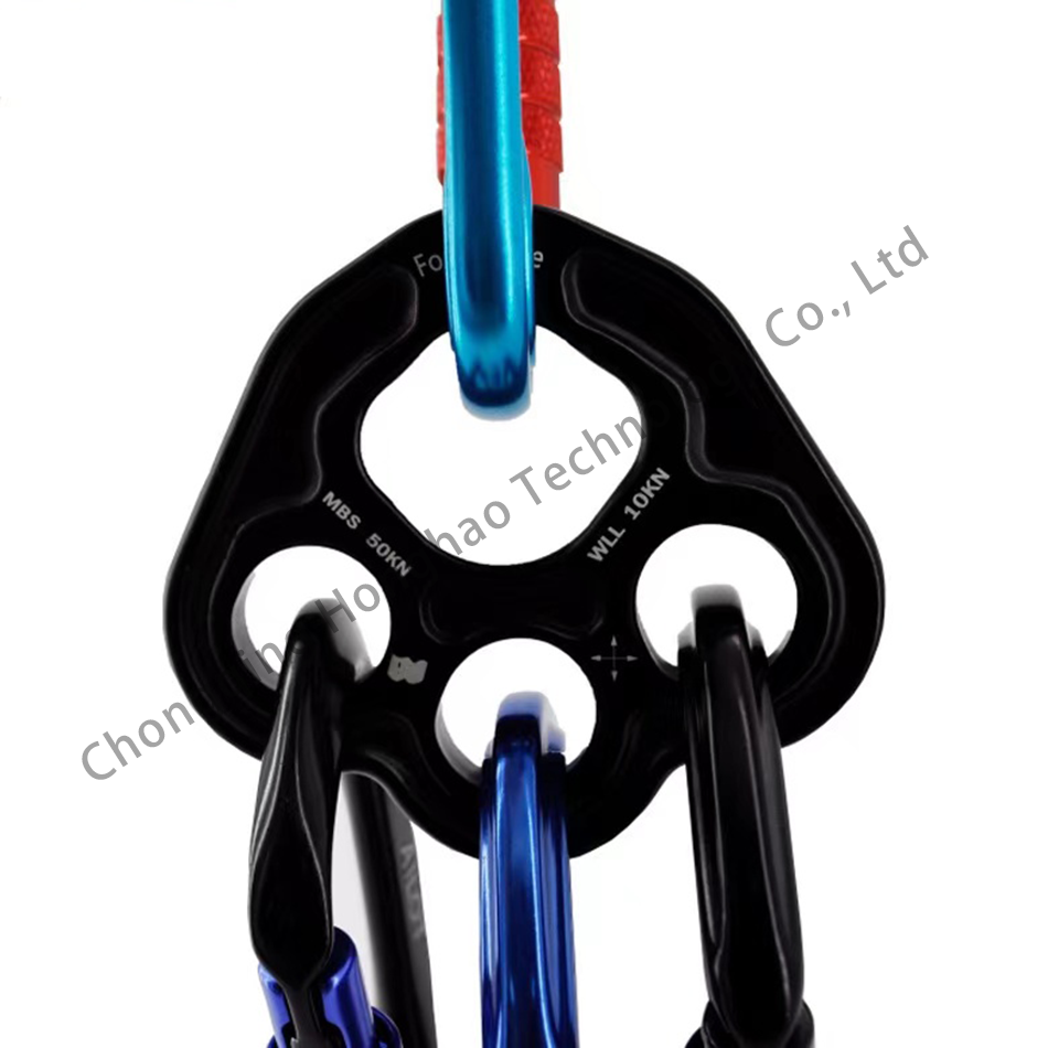 Outdoor Adventure Gear Heavy Duty 50KN Rope Separator Plate with Galvanized Finish