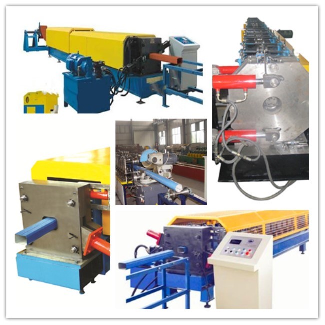 Punching Metal Cr12 Rain Water Downspout Roll Forming Machine Line For Customized