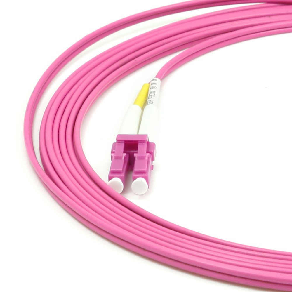 LC-ST Duplex Multimode Fiber Patch Leads OM4 40/100Gg 50/125 2.0mm PVC 1/3/5 Meters