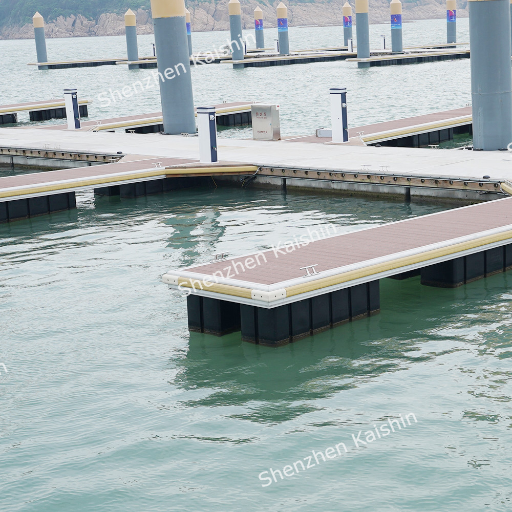 Fireproof Marine Floating Dock WPC Decking Aluminum Floating Pontoon Dock