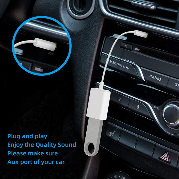 USB 2.0 Female to 3.5mm Jack 3 Poles AUX Converter Adapter for Car Audio Speaker