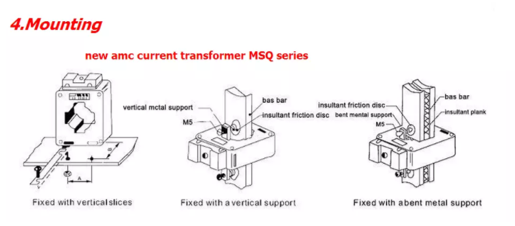 Msq 30/40/60 Three Phase Current Transformer with Split Core 300/5A Low Voltage 220V/110V Output for Current Measurement
