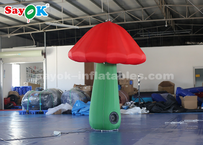 Colorful Led Inflatable Mushroom Decoration For Advertising Waterproof