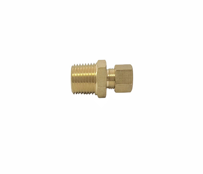 female Brass Compression Union Fitting 3/8" Comp X 1/2" NPT