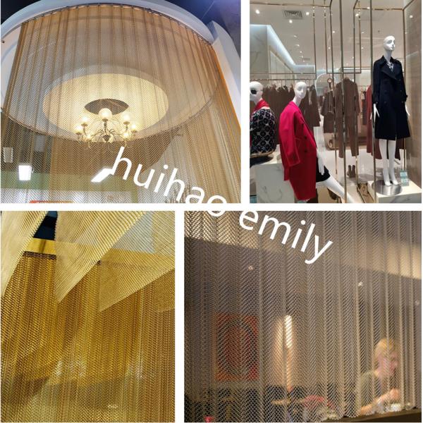 Metal mesh curtain application example