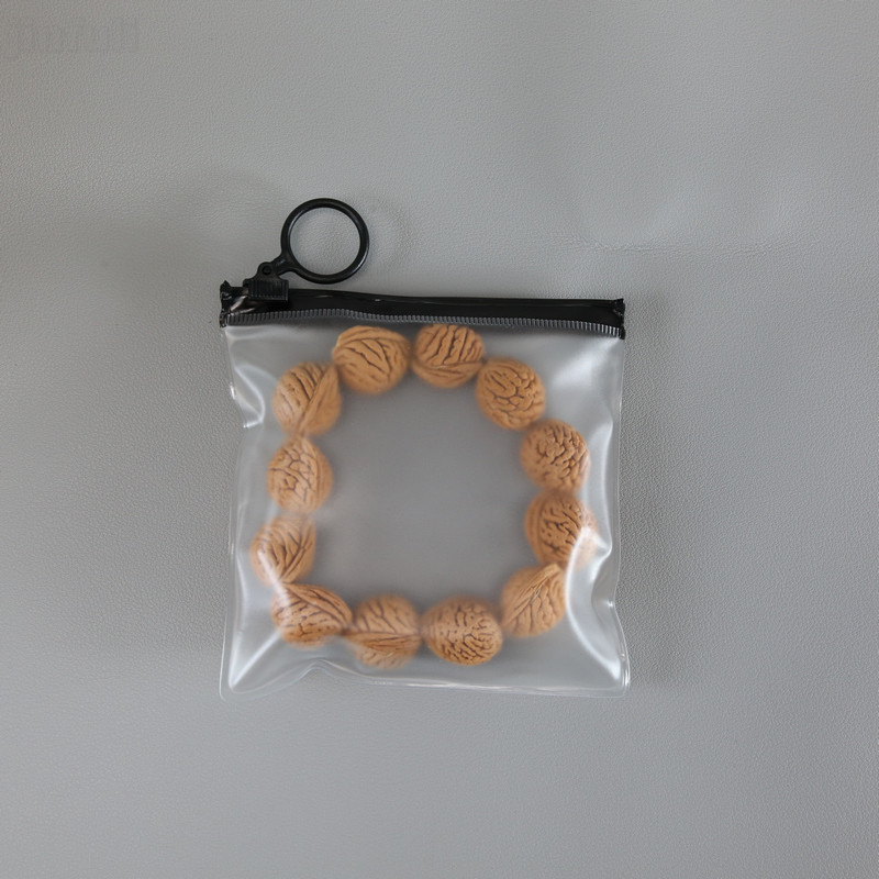 Transparent and Black Waterproof Jewelry Zipper Bags for Storage