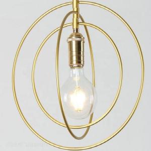Quality E27 Gold Glass Metal Large Lighting Kitchen Home Lighting Decorative Chandelier for sale