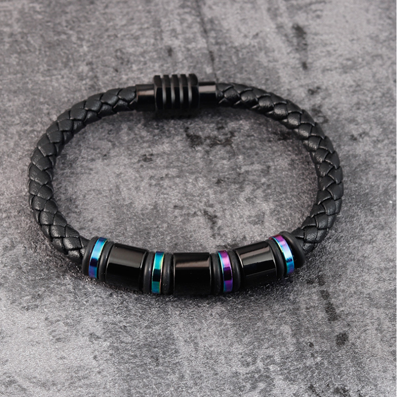 Multi-layered Weave Leather Bracelet for European Customers Customized and Fashionable