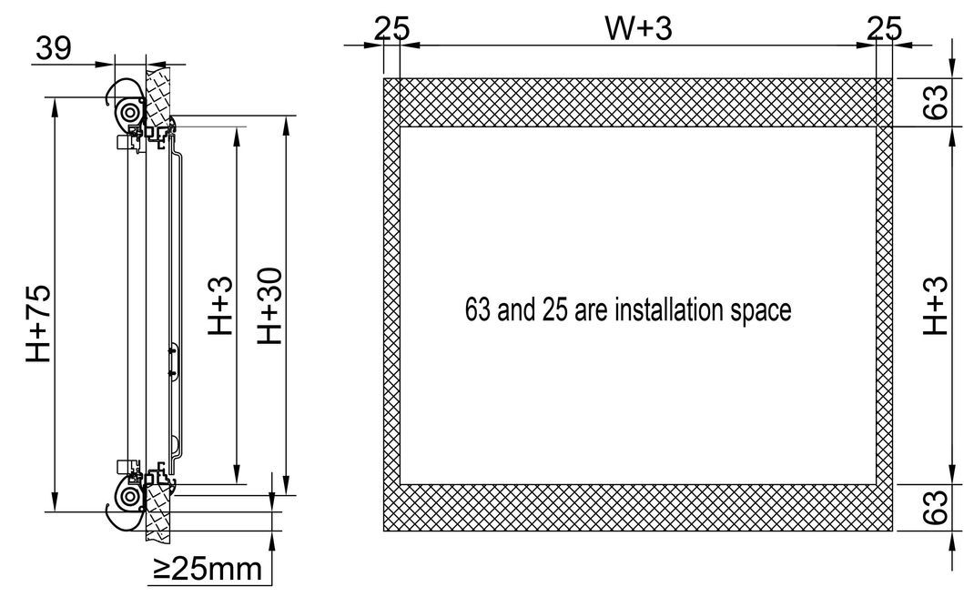 Self-Propelled/Trailer Rvs Eurovision 4 Square Window (Outer Flat and Inner Formed) for RV Truck Camper Motorhomes DIY