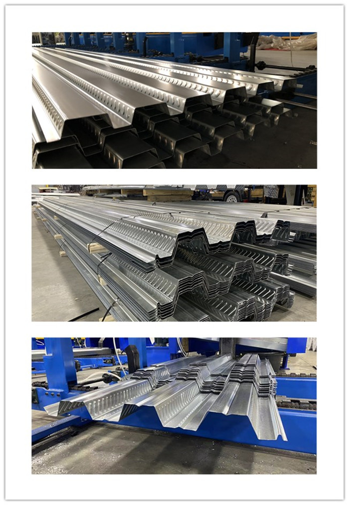 Metal decking machine