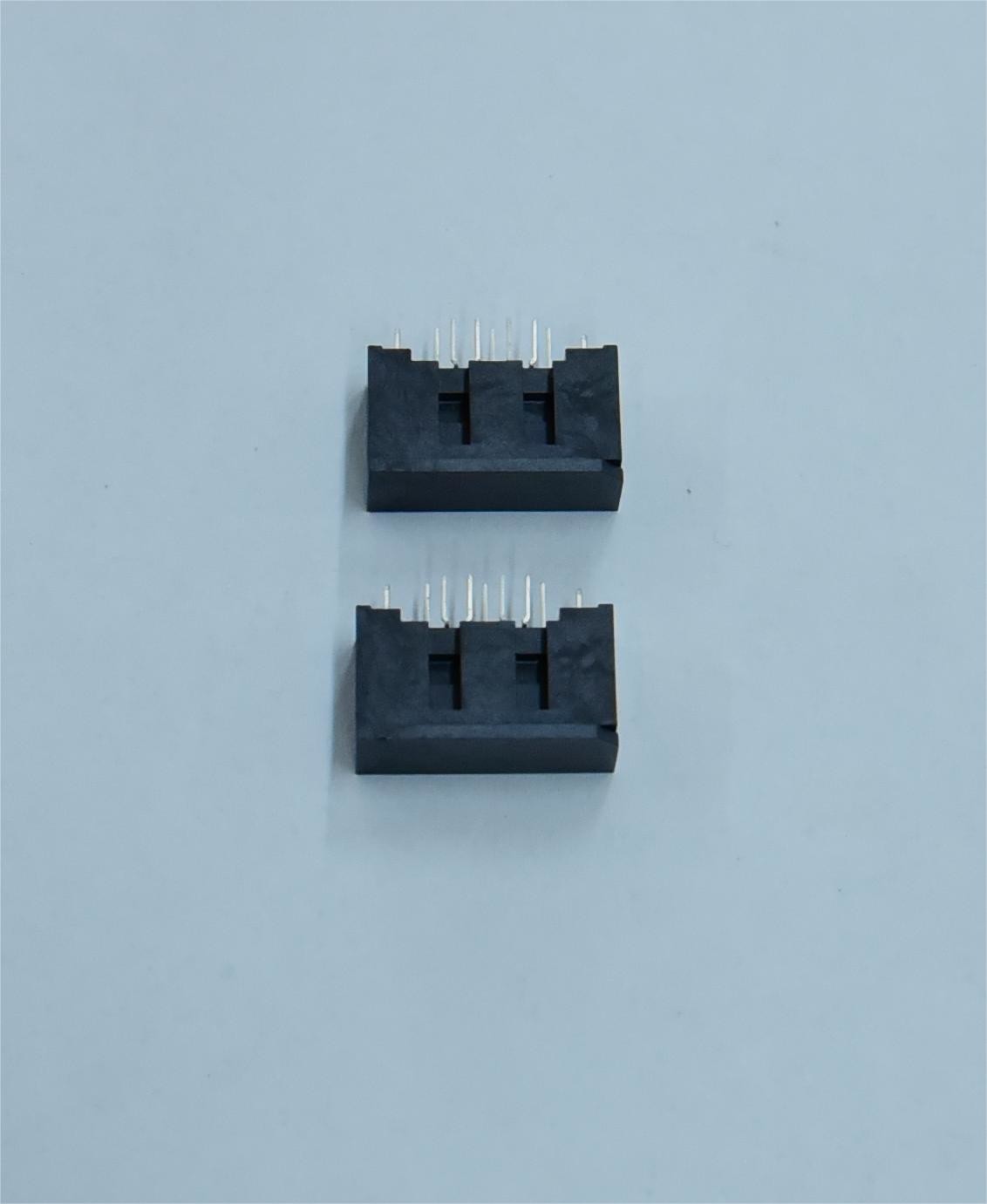 High-Performance SATA Data Connector for Electronic Applications-SATA 7p Male Chassis Au DIP Au Plated 15u" Connector