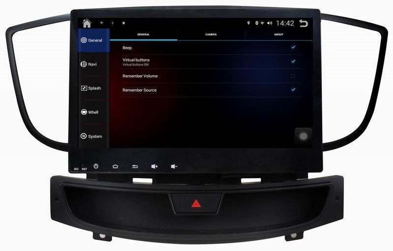 Ouchuangbo car navigation dvd android 4.4 for SGMW Baojun 730 2016 with resolution 1024*600 3g wifi AUX