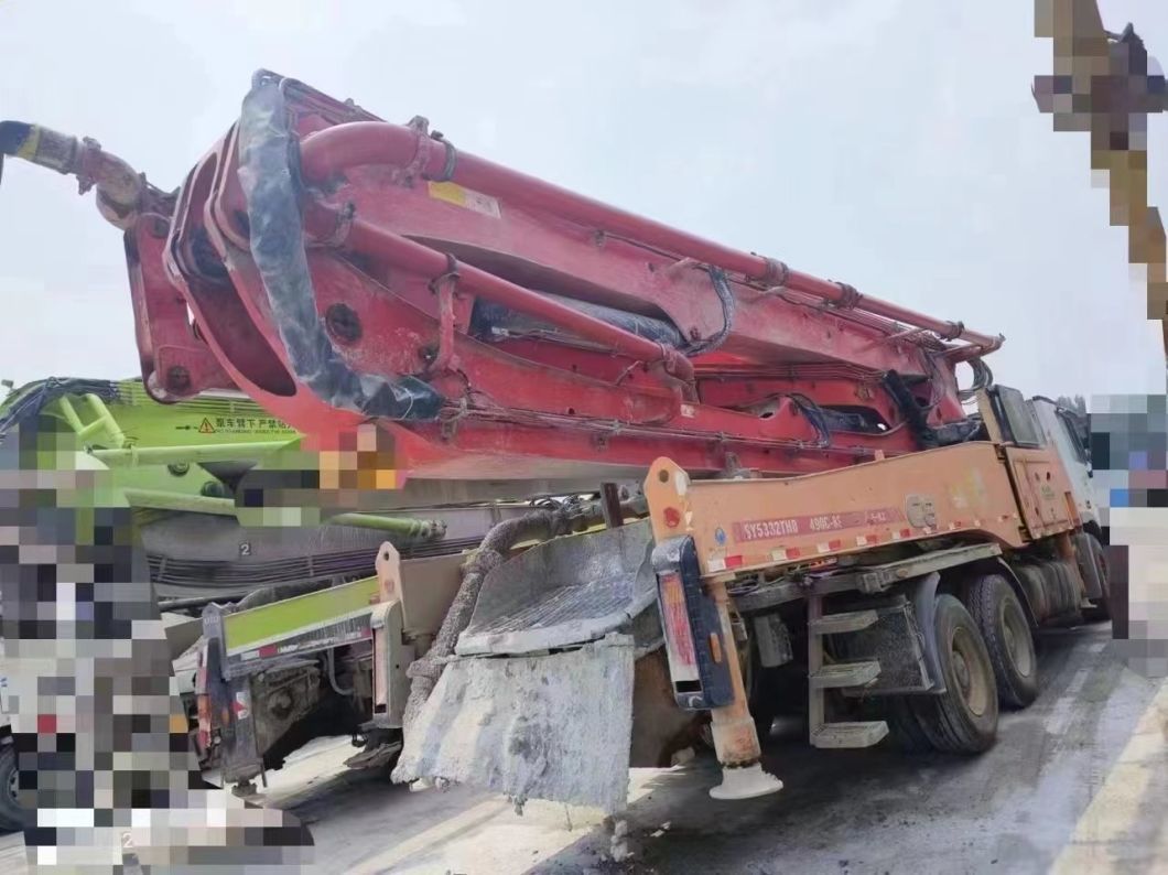 Heavy Equipment 2014 Sy 49m Used Concrete Pump Truck with Mercedes Benz Truck Mounted Pump