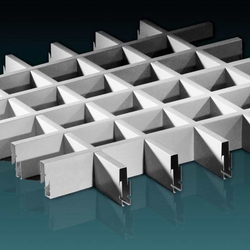 fireproof Aluminum U Baffle Ceiling 300*15*3000mm For Shopping Mall