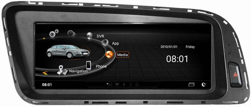 Ouchuangbo media player GPS radio for Audi Q5 2009-2015 support BT MP3 mirror link android 8.0 OS 4+32
