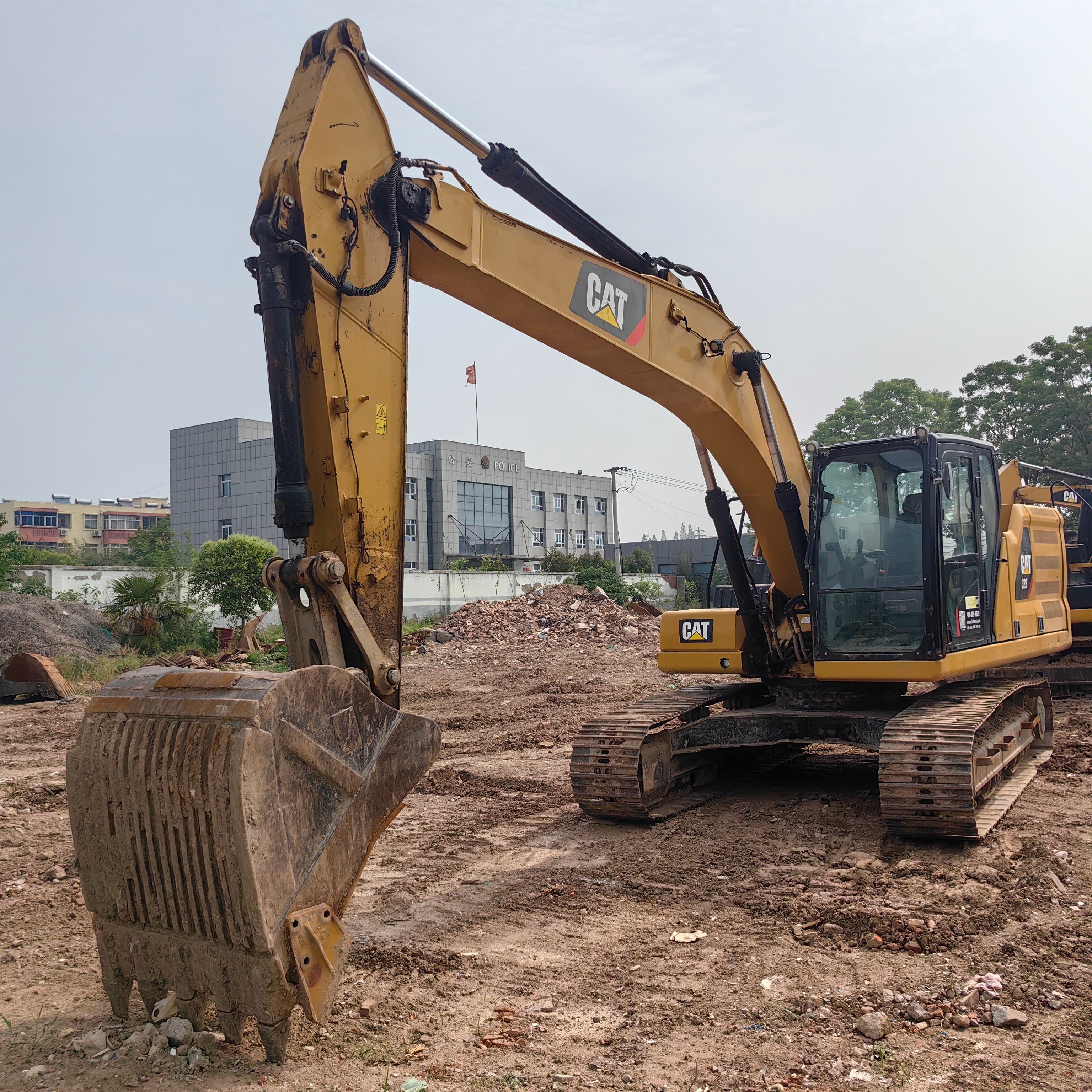 Used CAT 323 Heavy Excavators 23 Ton Original Adopts Hydraulic Secondhand Digger