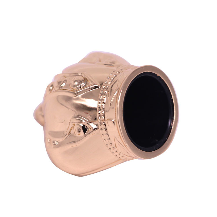 Engraved Pattern Metal Perfume Cap