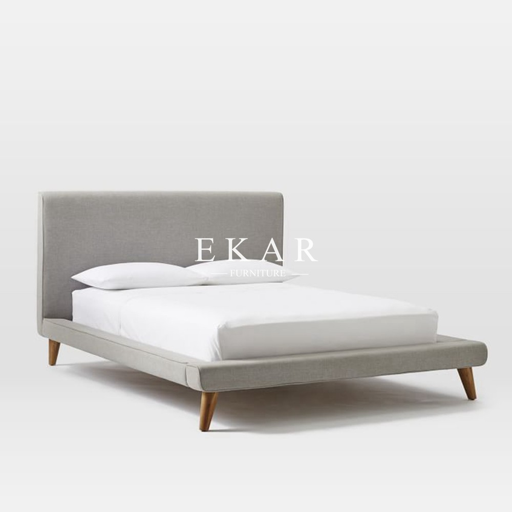 Modern European Style King Size Modern Cushion Headboard Bed