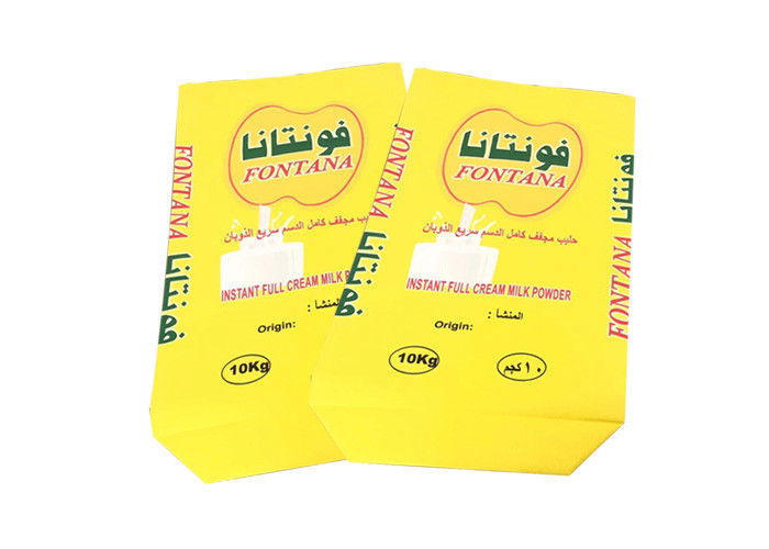 Food Grade Vegetable Fat Multiwall Paper Sacks Easy Opening