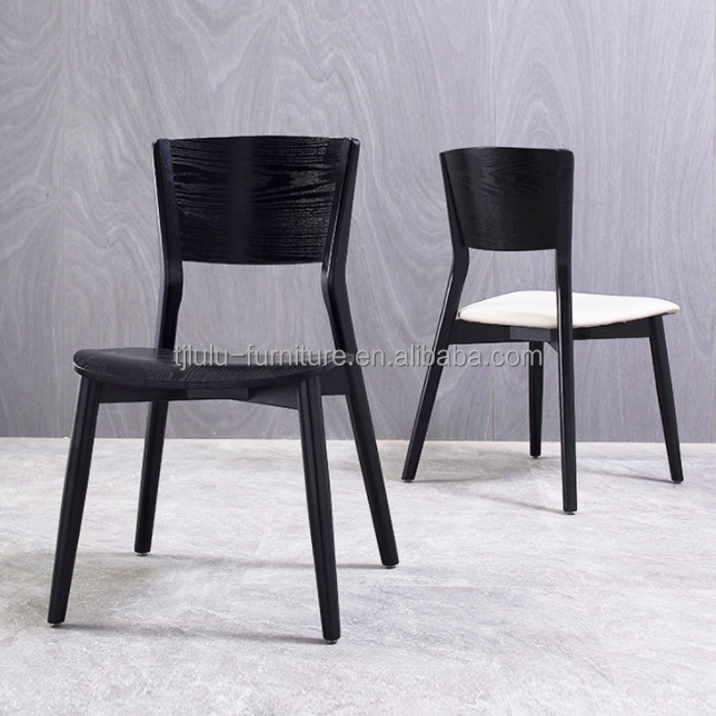 Solid Wood Dining Chair for Modern Coffee Shop and Restaurant Furniture