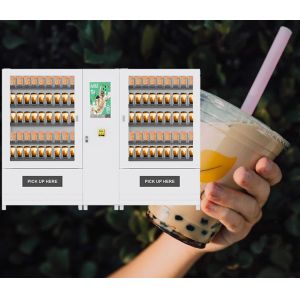 Quality Milk Tea Lcd Coffee Vending Machine With Payment Self Service Kiosks Touch Screen for sale