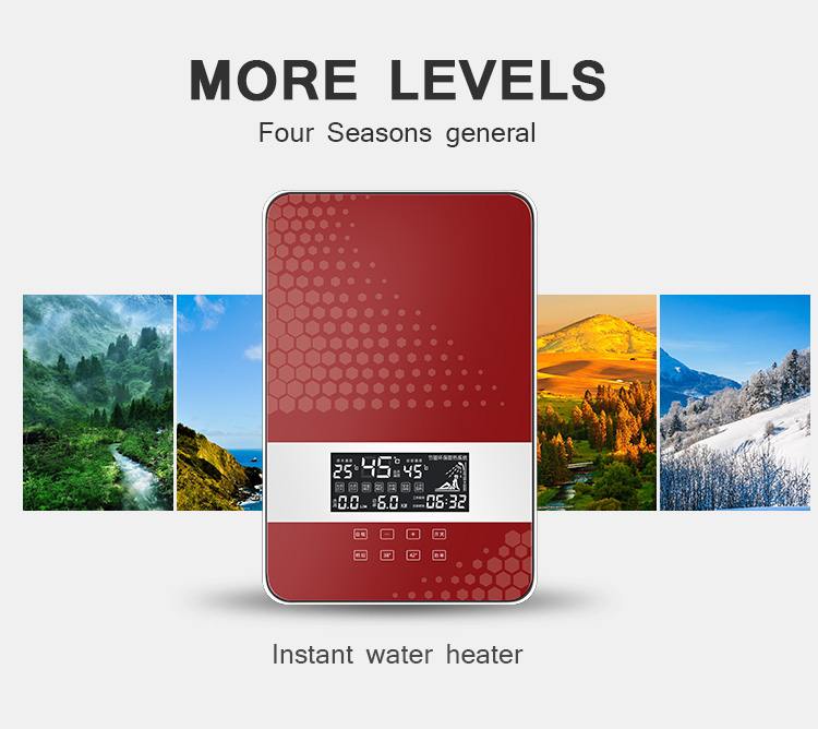8KW Electric Instant Hot Water Heater For Showers Portable ROHS