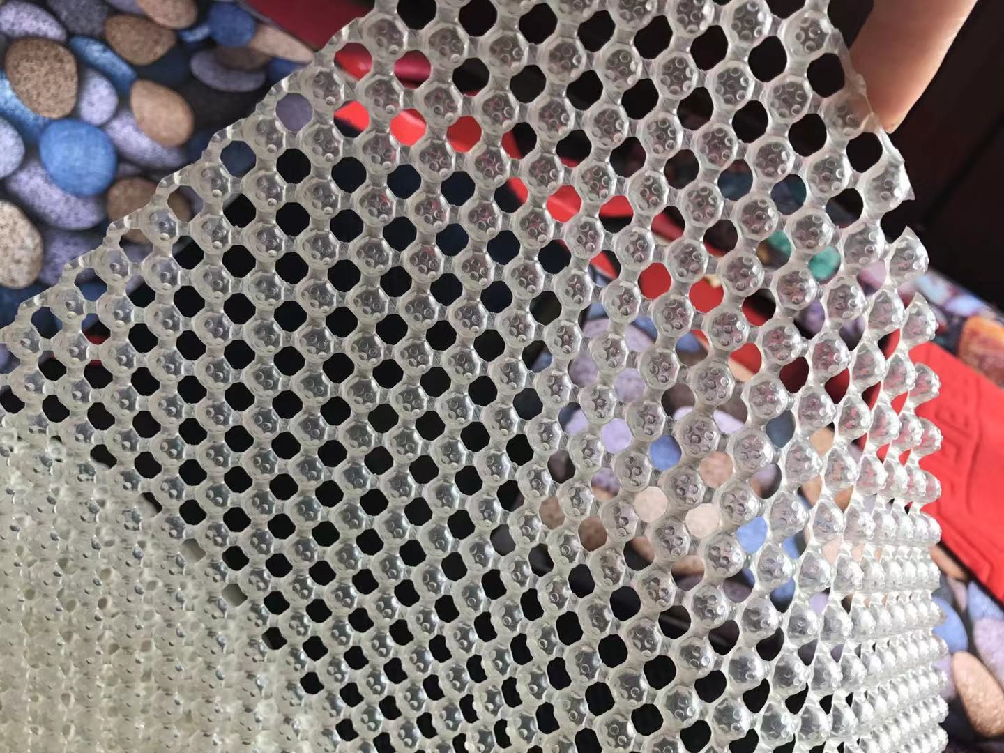 Eco Friendly Plastic PVC Hollow Out Mat Making Machine Long Time Service Life