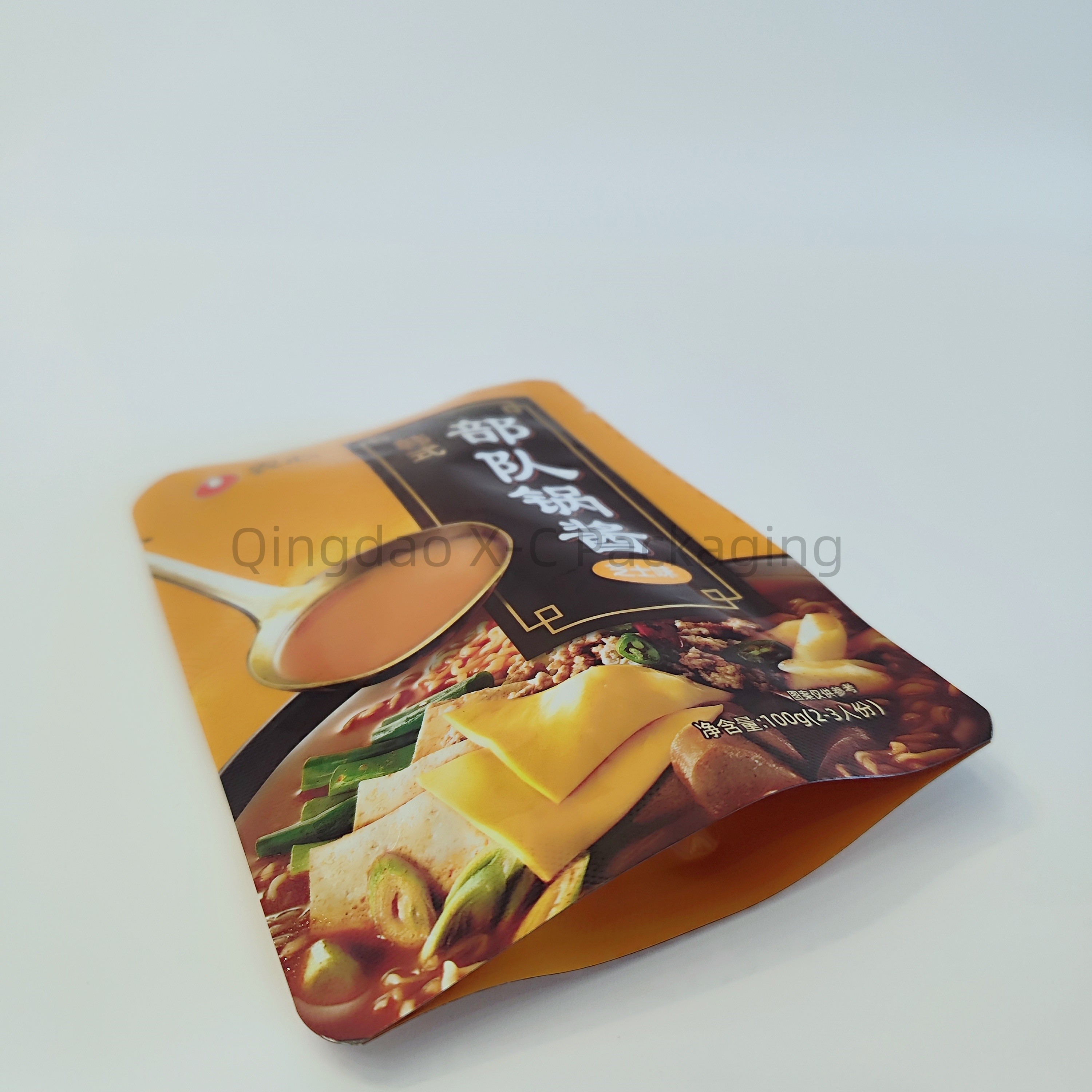 OEM Waterproof Plastic Stand Up Bag Food Grade Packaging Ziplock Customized