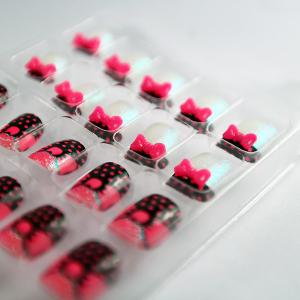Quality Designed Fingers Fake Nails Artificial Nail Art 24PCS With ABS for sale