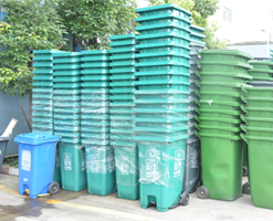 120L/240L/360L/480L/660L/800L/1100L/1200L waste plastic trash home outdoor garbage bin