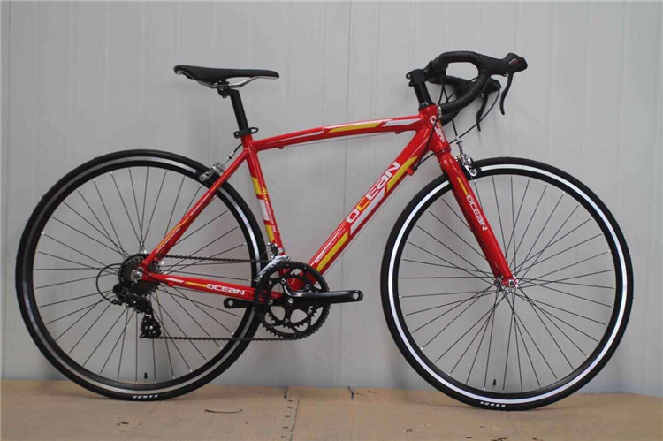 Hot sale steel 540mm frame 700c thin inner tube road bicycle/bicicle with Shimano 14 speed