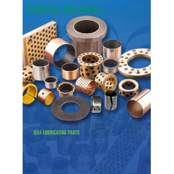 Graphite Plugged Bronze Bushing Oilless Bushes Flat Plain