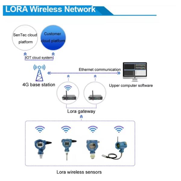 LoRaWAN/IoT Digital Pressure Sensors Wireless Pressure Monitoring Devices Wireless Pressure Transmitters
