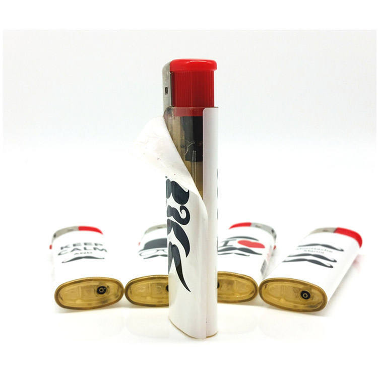 China New Item of Wrapped Sticker Factory Price Cigarette Electric Lighter
