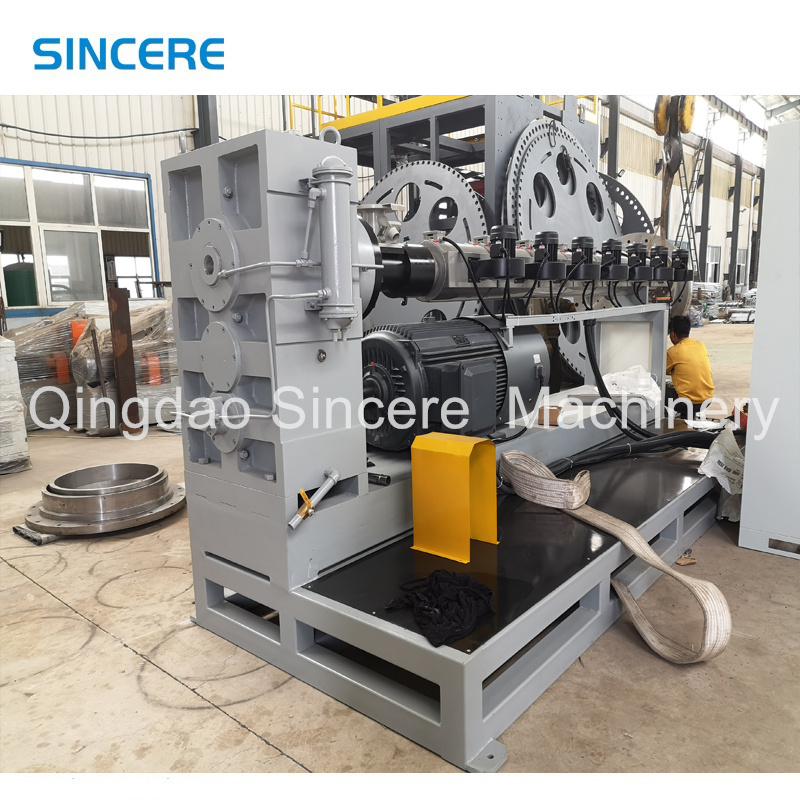 PE Thermal Insulation Wiring Flexible Pipe Making Machine Manufacturing Extrusion Line