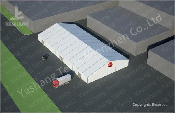Durable Removable Outside Aluminum Storage Tent , Temporary Tent 30X60 M Flame