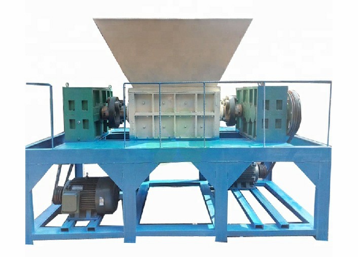 Double Shaft Industrial Shredder Machine For Plastic Waste Container Low Noise