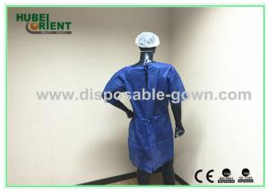 Quality Biodegradable Disposable PP Nonwoven Isolation Gown Without Sleeves for sale