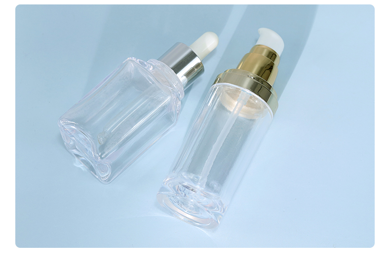 Plastic Foam Soap Bottle 30ml 55ml Transparent Dropper Bottle Custom For Cosmetic Packaging