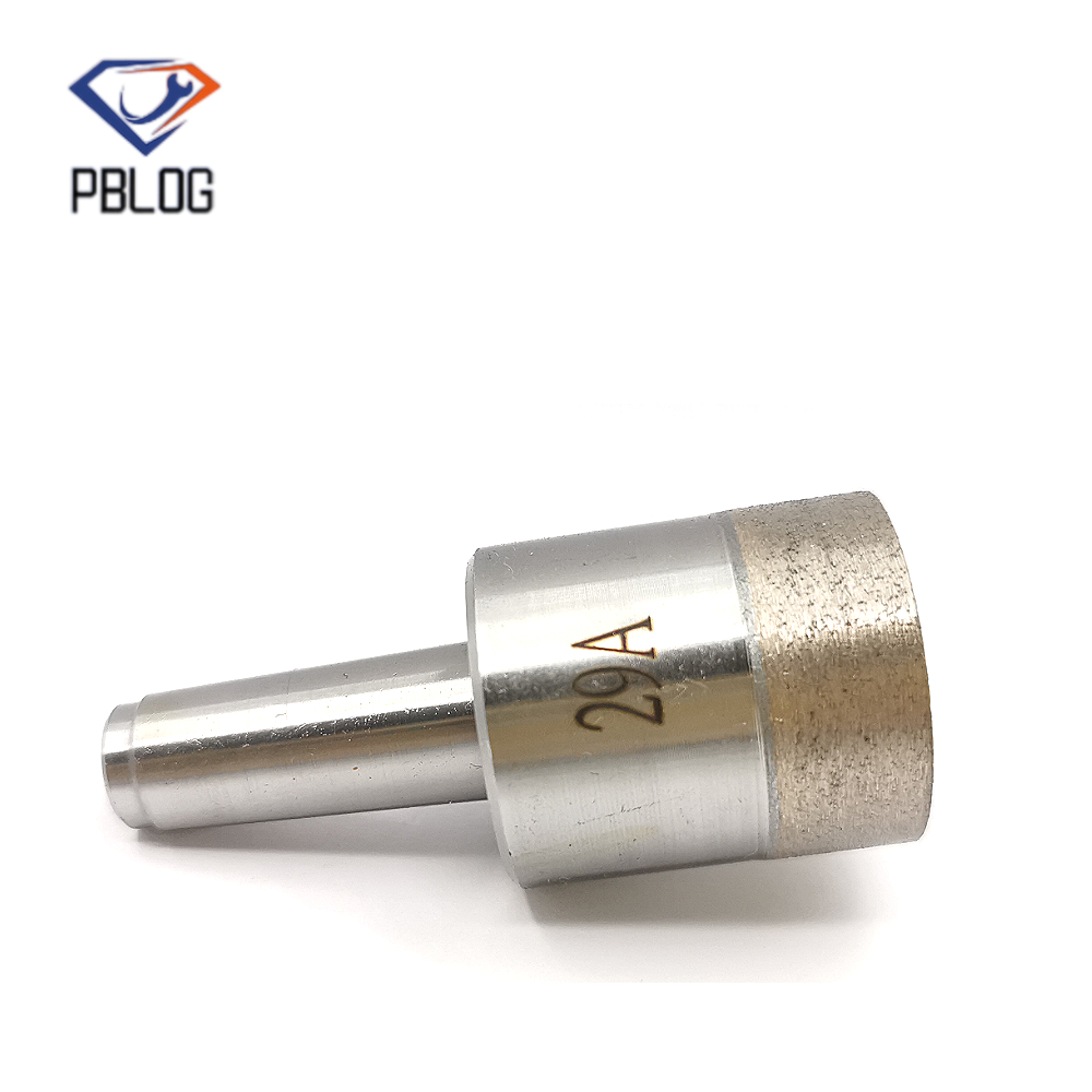 PBLOG Diamond particles combined into a glass drill bit