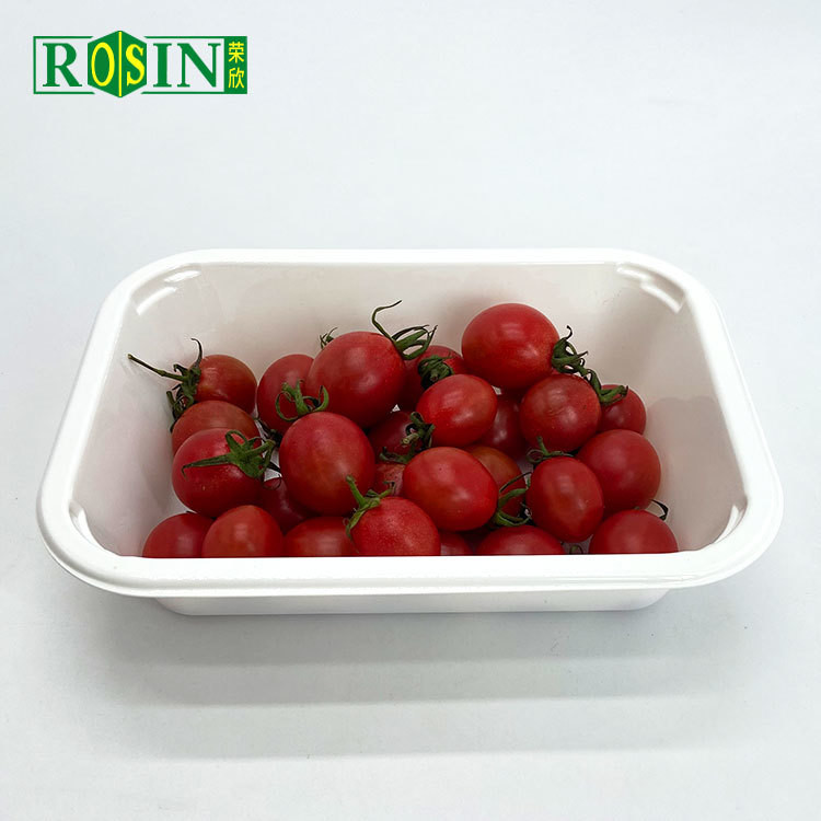 PP Corn Starch Disposable Fresh Meat Chicken Fruit Vegetable Container Plastic Frozen Food Packing Tray
