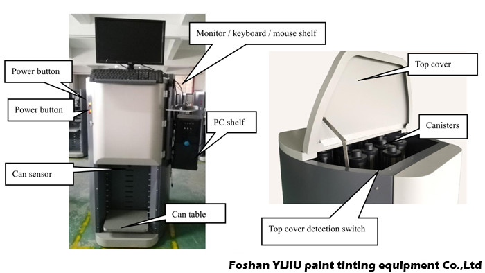 50ml Fully Auto Paint Tinting Machine colour Dispensing Equipment 110V/220V