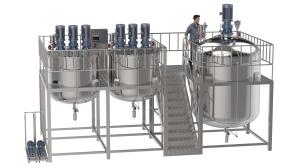 Quality 316/304 Stainless Steel Liquid Detergent Mixer Homogenizer Machine for sale