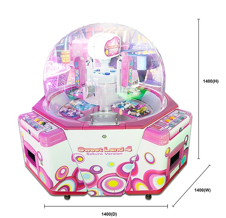 Gift Crane Toy Grabber Candy Claw Machine Four Players English Language
