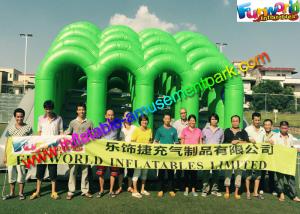 Quality Fire Retardant PVC Inflatables Obstacle Course 5K Climbing Jumping Castle for sale